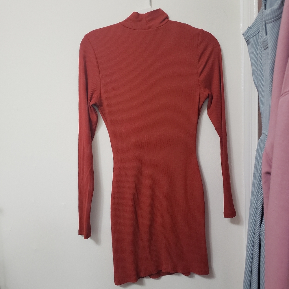Ribbed Knit Mini Dress - Picture 5 of 10